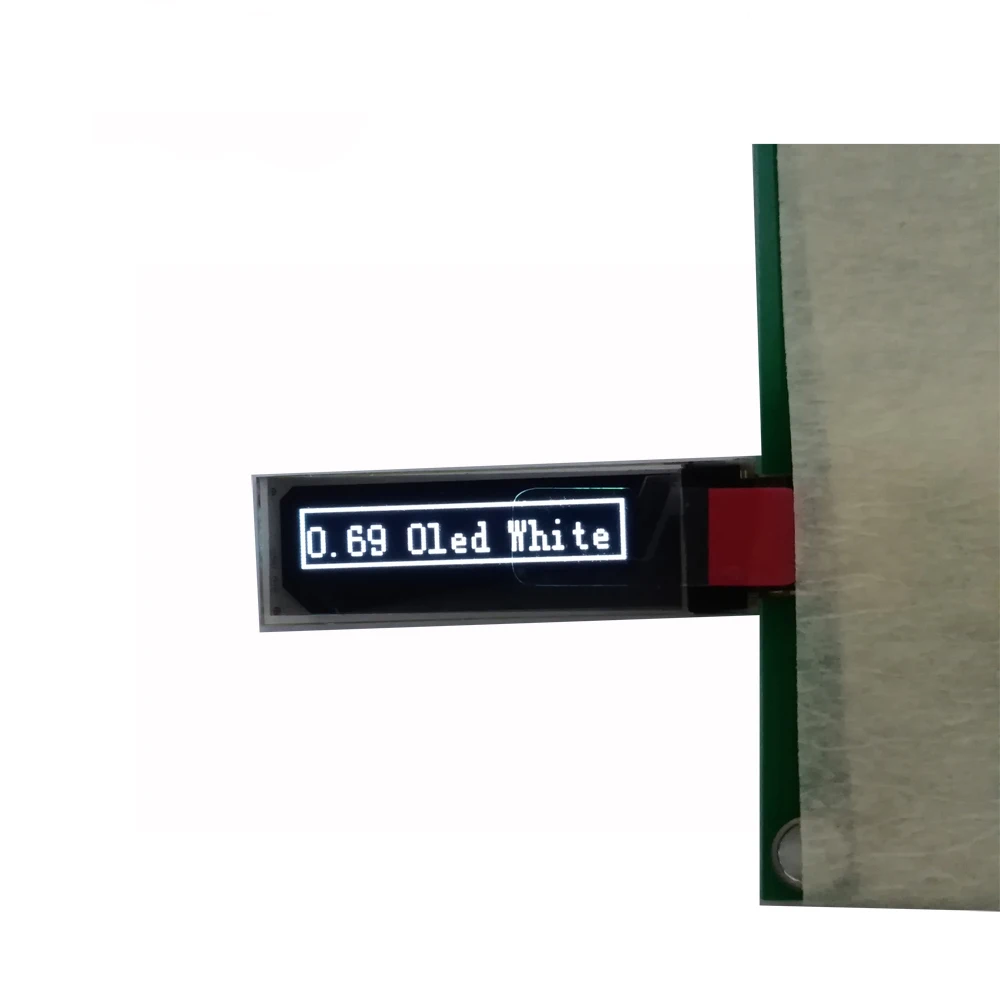 Genyu 0 69 дюймовый микро ЖК-экран 96x16 точек COG монохромный белый oled-дисплей панель модуль