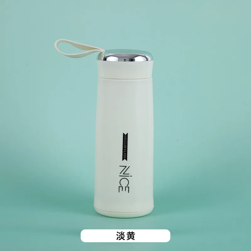 BPA free Double Wall  400ml Glass Water Bottle With Portable Rope blue glass water bottle wholesale