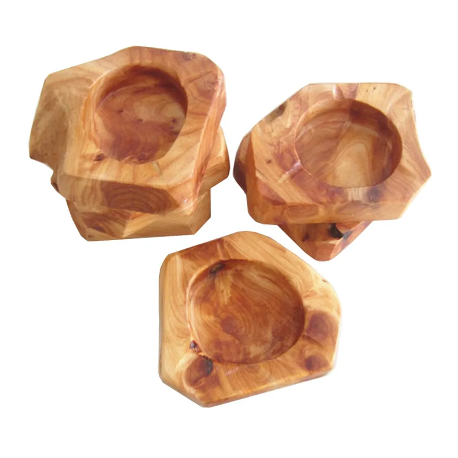Wooden ashtrays creative personality wood carving wooden ashtray custom logo
