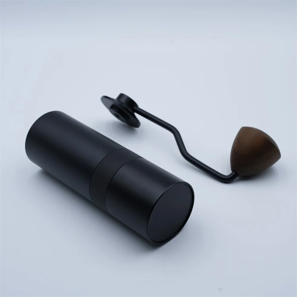 Aluminum Alloy 12 Grade Adjustable Settings Hand Espresso Grinder Small Manual Stainless Steel Conical Burr Coffee Bean Grinders