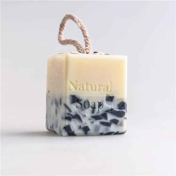 Private Label OEM Organic Naturally  Sea Buckthorn Lemon Soap Handmade Nature Acne Soap For Skin Care