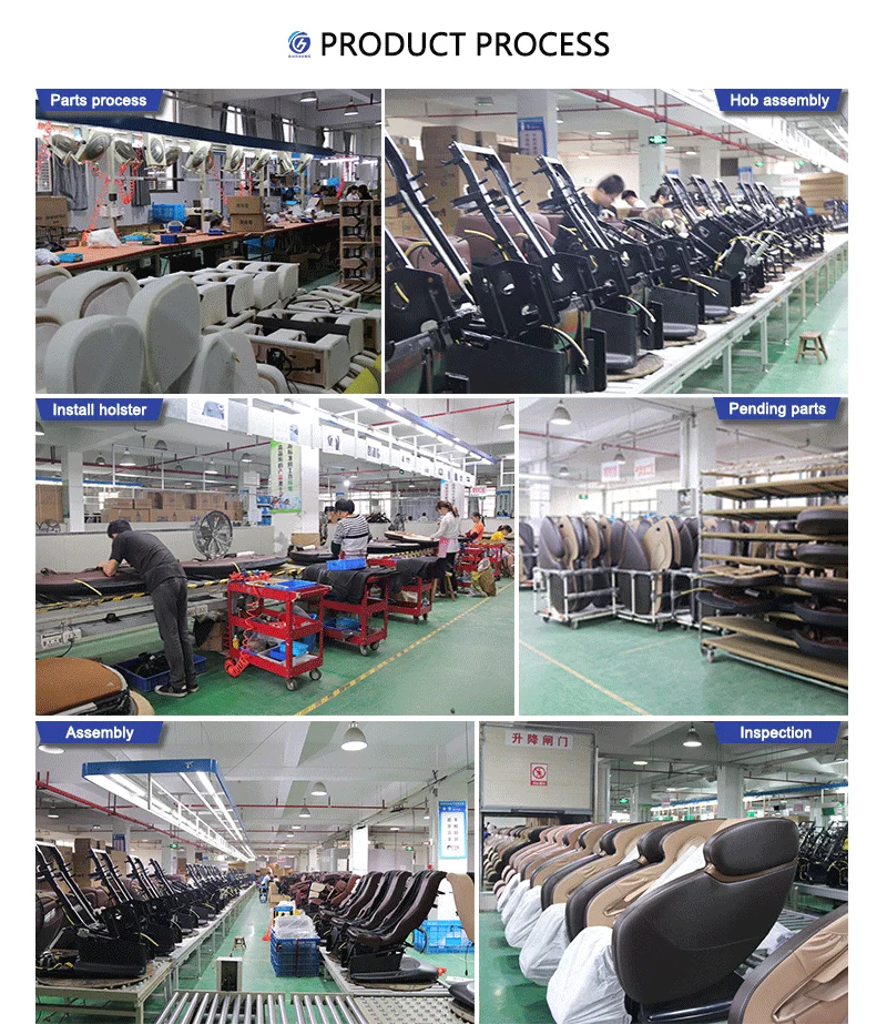 GUOHENG factory sale Living Room Furniture Luxury Wooden relaxer recliner rocking chair with massage