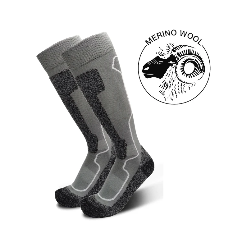 OEM Custom Men Women Unisex Merino Wool Snow Boarding Skiing Ski Socks