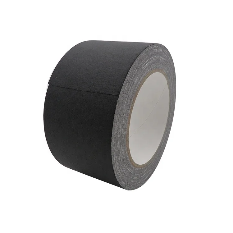 High quality Strong Adhesive Single Sided Heavy Duty Matte Cloth Black Gaffer Tape  Book Binding Tape