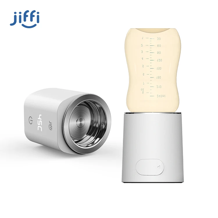 Jiffi Portable Outdoor Travel Electric Smart Wireless Hot Water Baby Food Fast Feeding Bottle Warmer For Milk