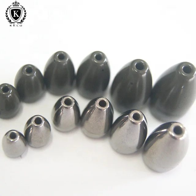 FW-FL-A009  worm weight Flipping weight silver Tungsten Fishing Sinker all kinds of sizes for fishing