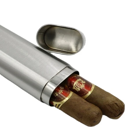Travel Portable Cigar Tube Package box stainless steel Tube Factory