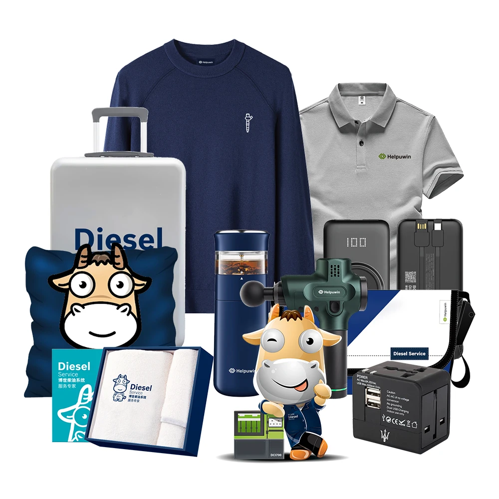 Promotional Giveaways Long Sleeve Hoodie Polo Shirt Luggage Mobile Power Bank Towel Customised Luxury Set Gift Items