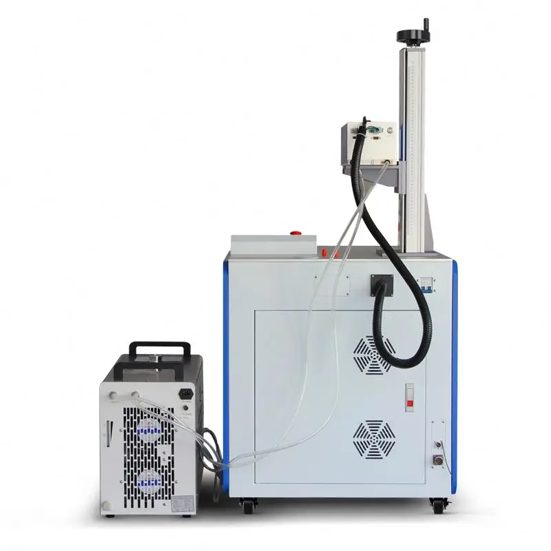 JPT 3W 5W UV laser marking machine with rotary for glass paper