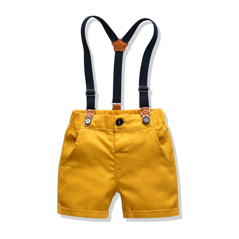 2021 Hot sale Gentleman Kid Boys Clothes Short sleeve shirt +pants 2PCS Baby Boy Clothing Sets BM894