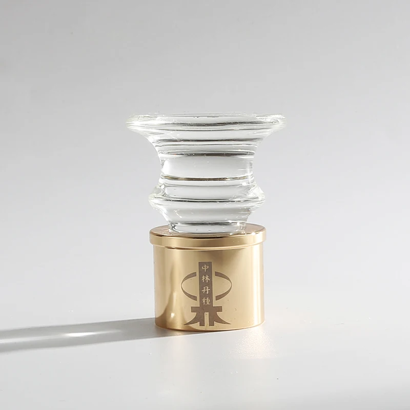 New Design Custom Crystal Acrylic Perfume Cap Cork Bottle Stopper Wine Bottle Stopper Glass