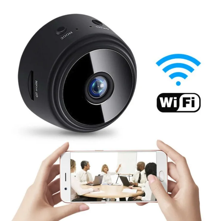 Миниатюрная беспроводная Wi-Fi камера для домашней безопасности с ночным движением маленькая Скрытая