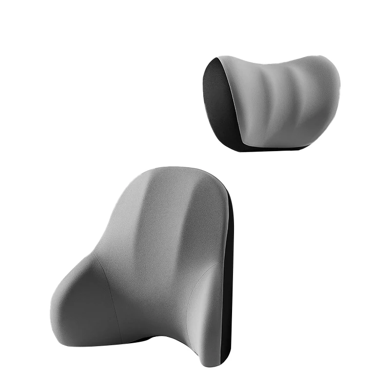 Custom made ergonomic memory foam headrest car neck pillow