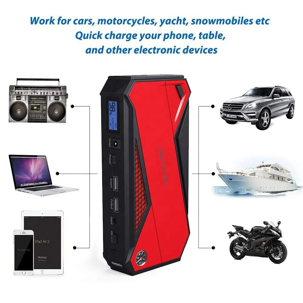 DBPOWER Powerbank Multi-Function Car Jump Starter Power Station
