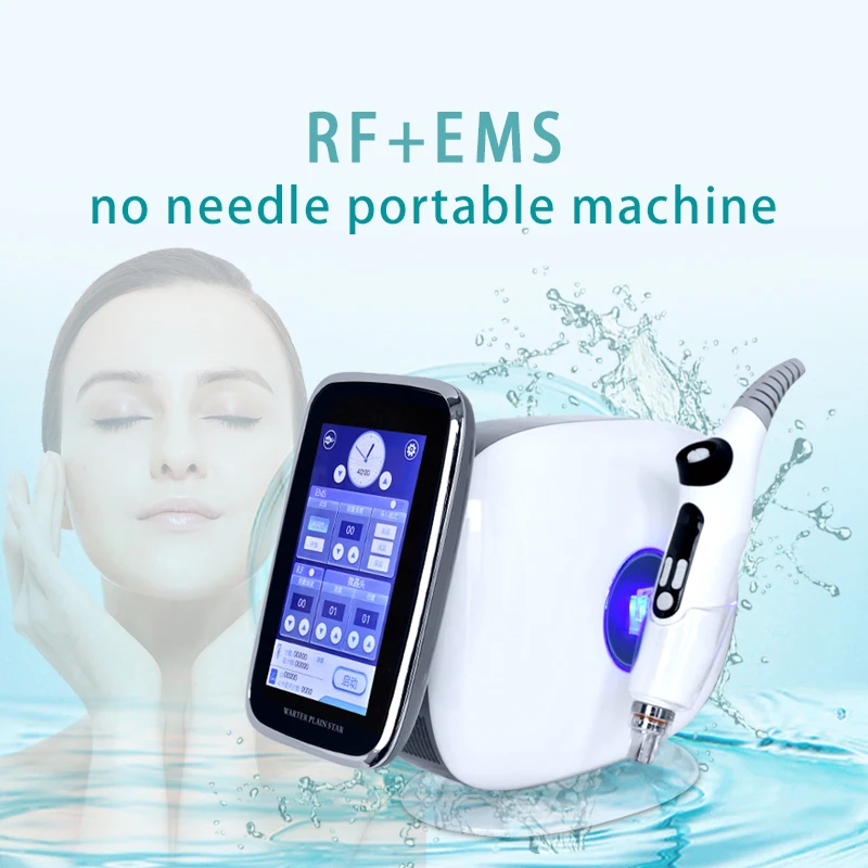Newest Anti-aging Rf Ems Meso Nano Injector Gun Microcurrent Skin Rejuvenation No-needle Mesotherapy Device For Face