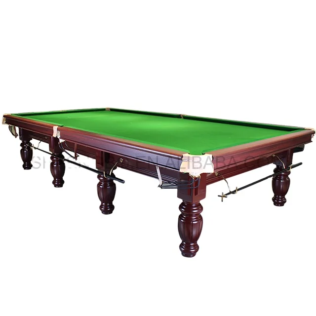 Factory directly sell professional tournament solid wood frame marble slate 12 ft snooker table for sale