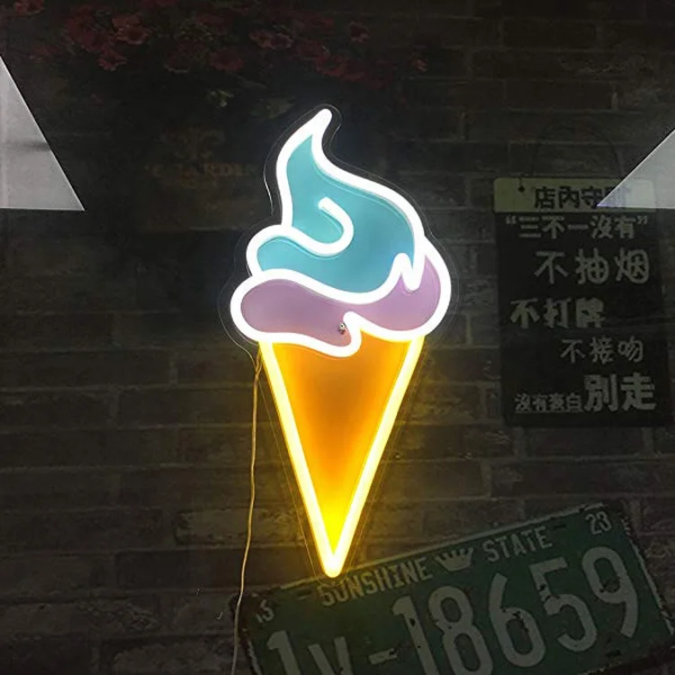 Factory Outlet Letters Logo Signage Electronic Led Light Wall Custom Acrylic Neon Sign