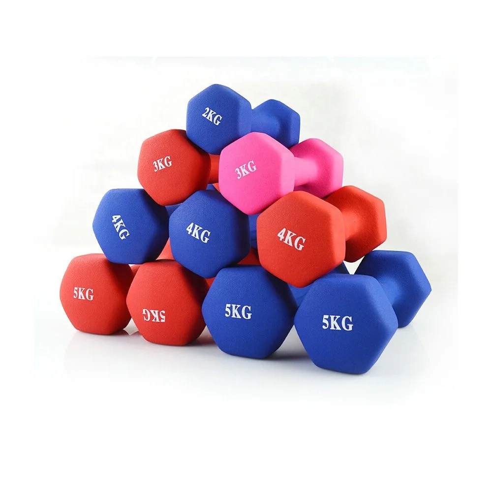 Reapbarbell Fashionable cheapest neoprene coated hexagon dumbbells