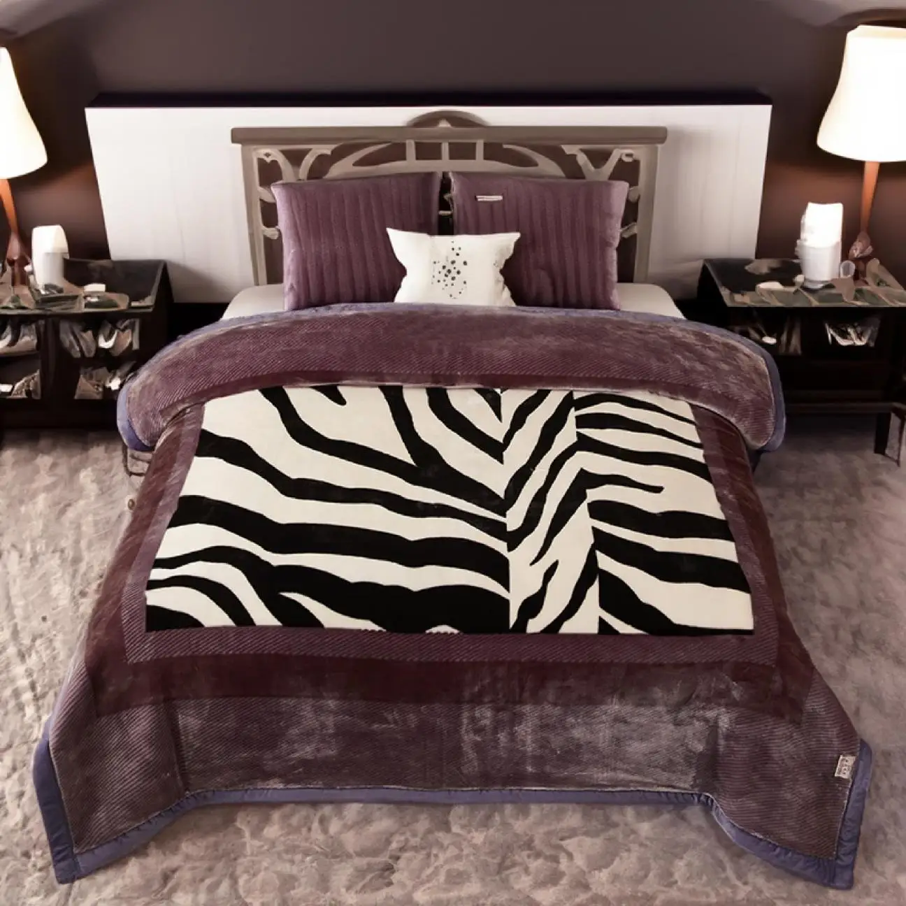 Heavy Wool Blankets Mink Blankets 100 Merino Wool Heavy Super King Size Raschel Living Room Polybag Woven Adults Plain YARN DYED