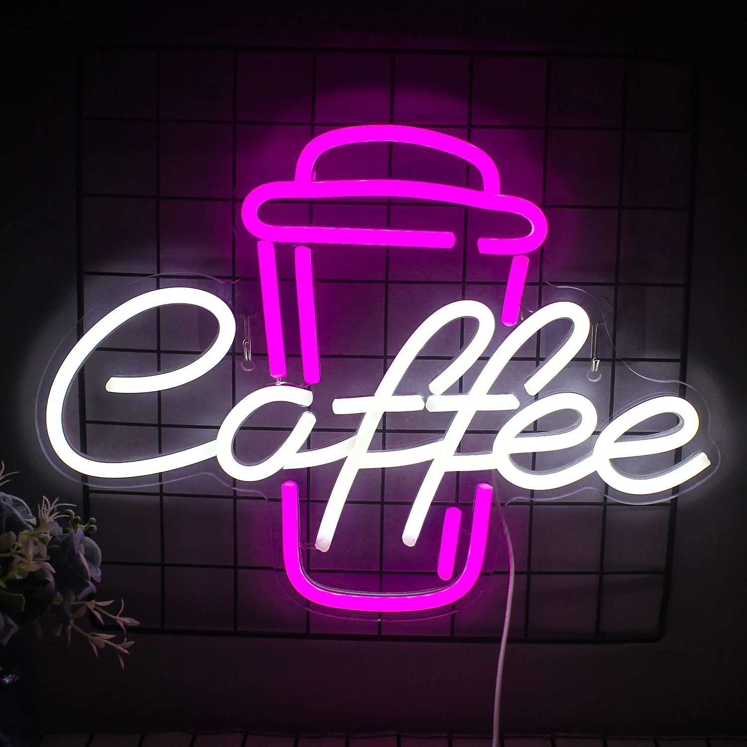 Hot Sale WanXing Restaurant Coffee Shop LED Acrylic Neon Sign Fashion Custom Xmas Wedding Holiday Party Neon Light Decoration