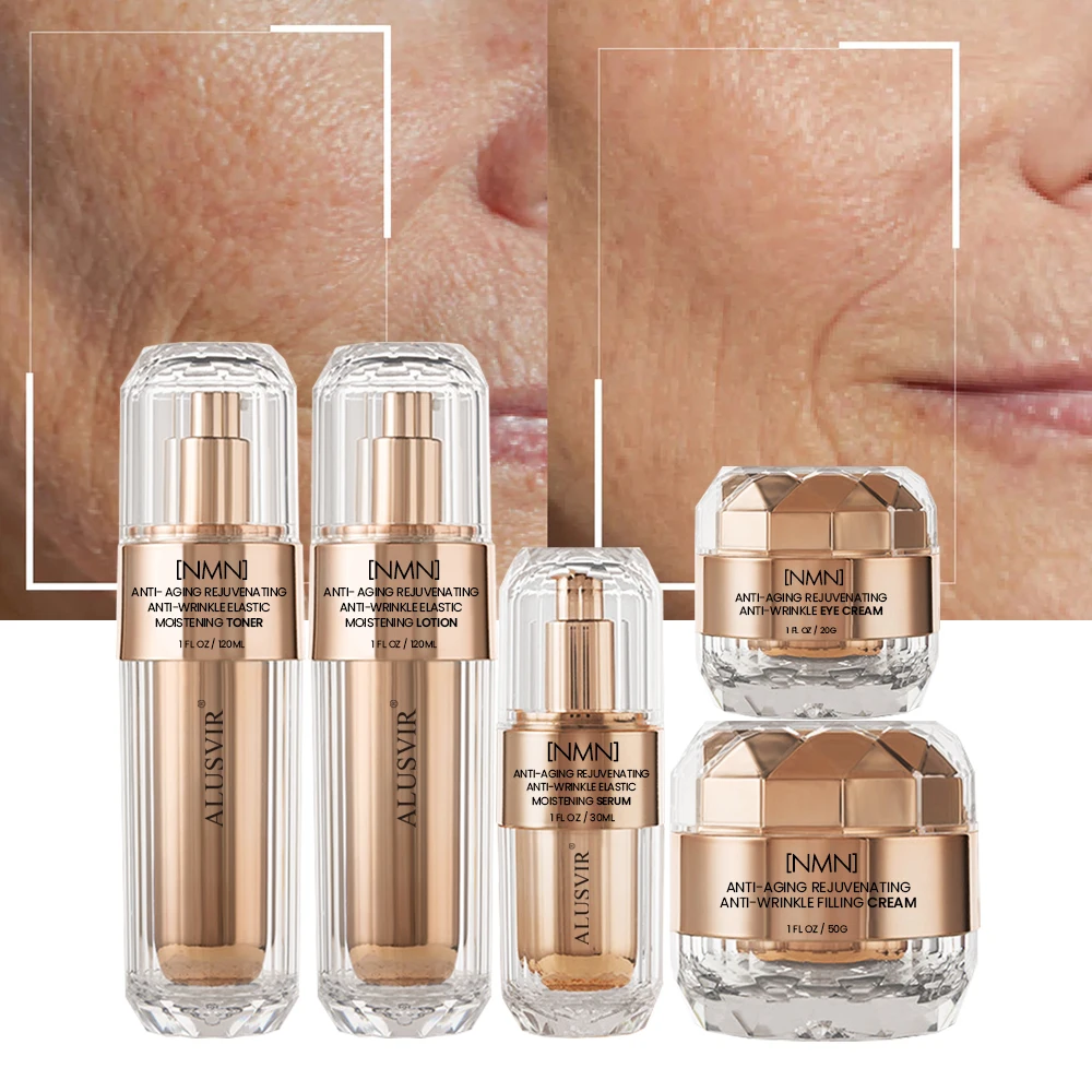 Luxury Women MNM Anti Aging Facial Set Rejuvenating Lift Firming Anti Wrinkles Face Cream Skincare Products Set Private Label