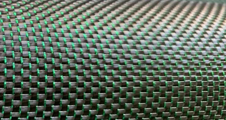 3K Green color glitter carbon fiber fabric cloth