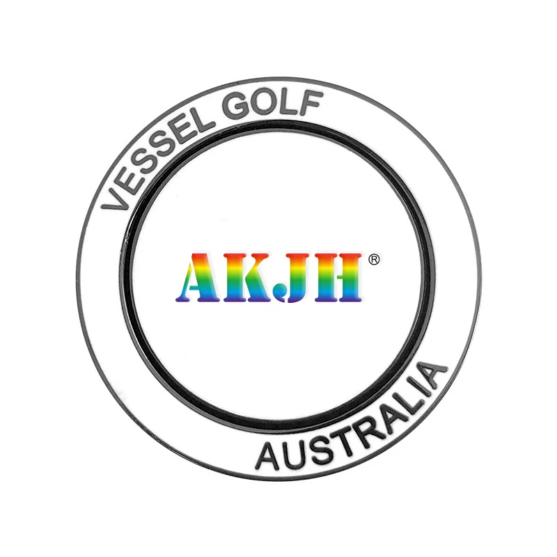 Bulk Sport Course Distance 3D Disc Poker Chip Custom Metal Magnetic Golf Ball Markers