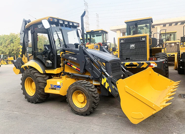 Экскаватор-погрузчик XCMG завод XC870HK компактный экскаватор-погрузчик на