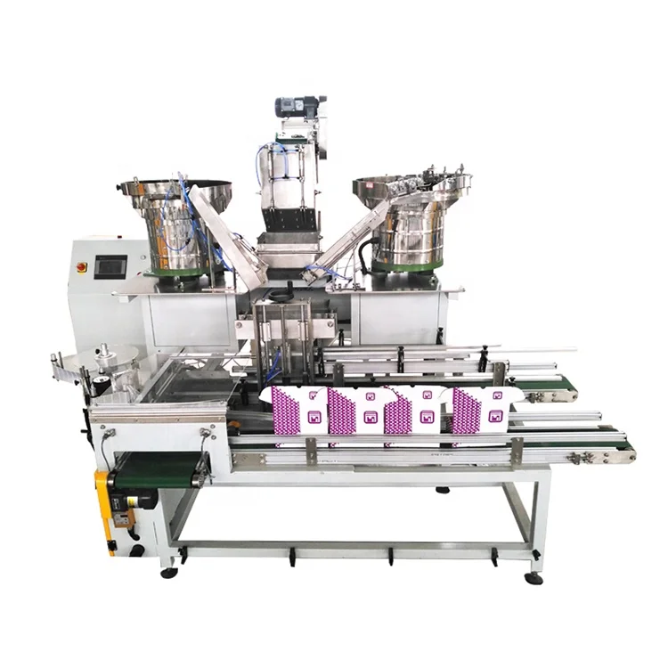 Automatic Screw Fastener Counting Boxing Pouch Packing Machine for Mexico Japan Turkey Russia Romania Colombia Canada Chile