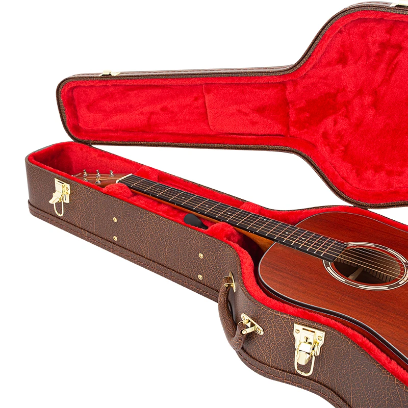 39/41 Inch Wooden Guitar Case molded hard case Acoustic Classical Bass E-guitar Guitar  bags&cases
