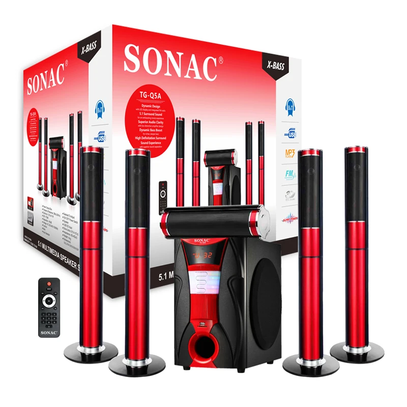 SONAC TG-Q5A Wireless Hifi Super Bass Karaoke Big Music Soundbar Speaker Home Theatre System 5.1