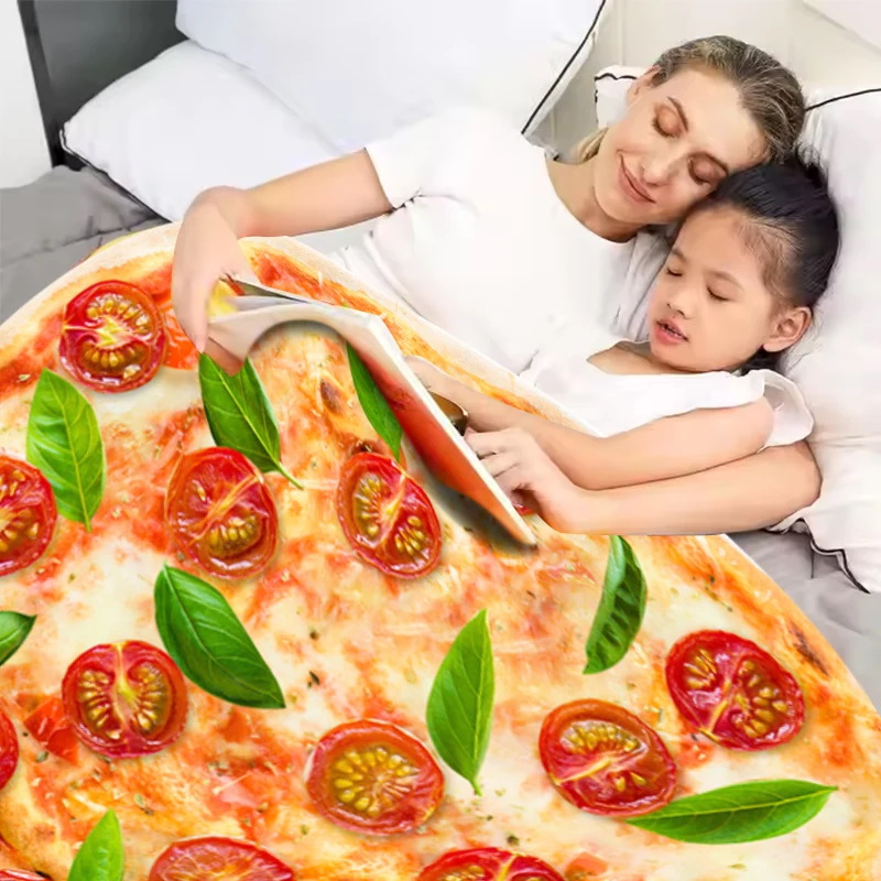 Pizza Blanket for Kids Realistic Pizza blankets & throws, Super Soft Funny Blanket Gifts for Teenage Boys and Girls