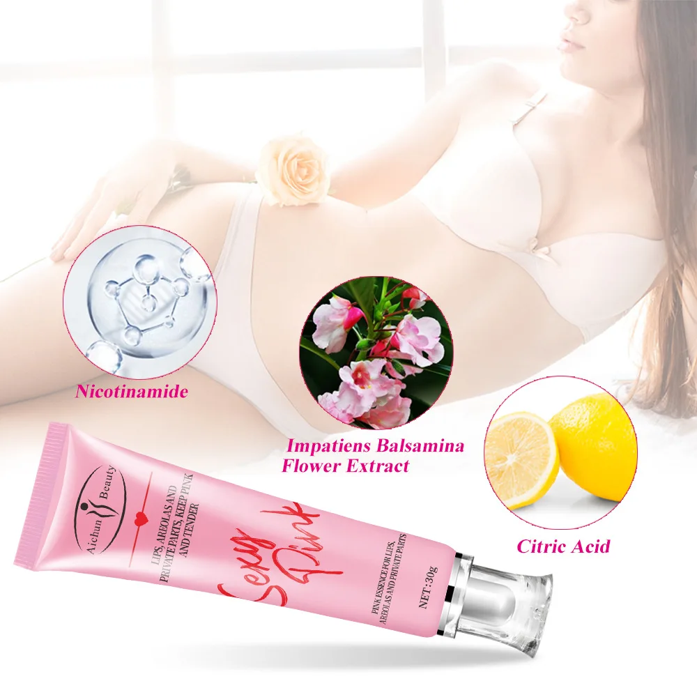 Hot Selling Female Sexy Product Pink Cream For Lips Areolas Elbow Underarm Ankle Inner Thigh And Private Parts Pink Serum