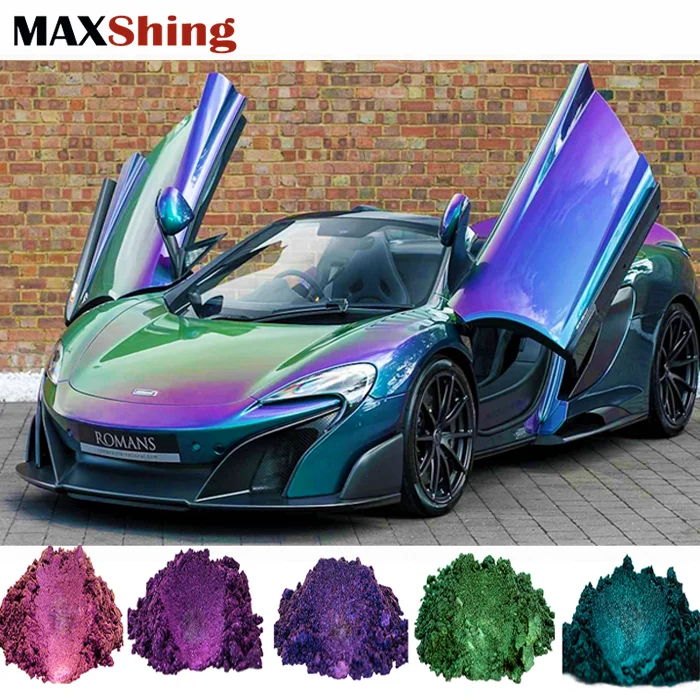 Перламутровые пигменты Порошок Хамелеон цветные дорожные краски для автомобильного покрытия