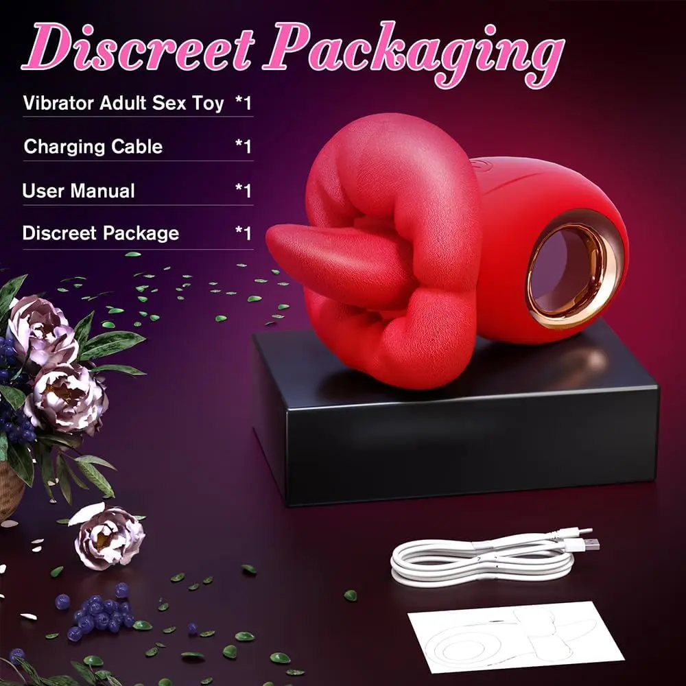 Hot Selling Licking Tongue Vibrator With 10 Licking Womens Sex Toys Nipple Clitoris Stimulator Adult Toys