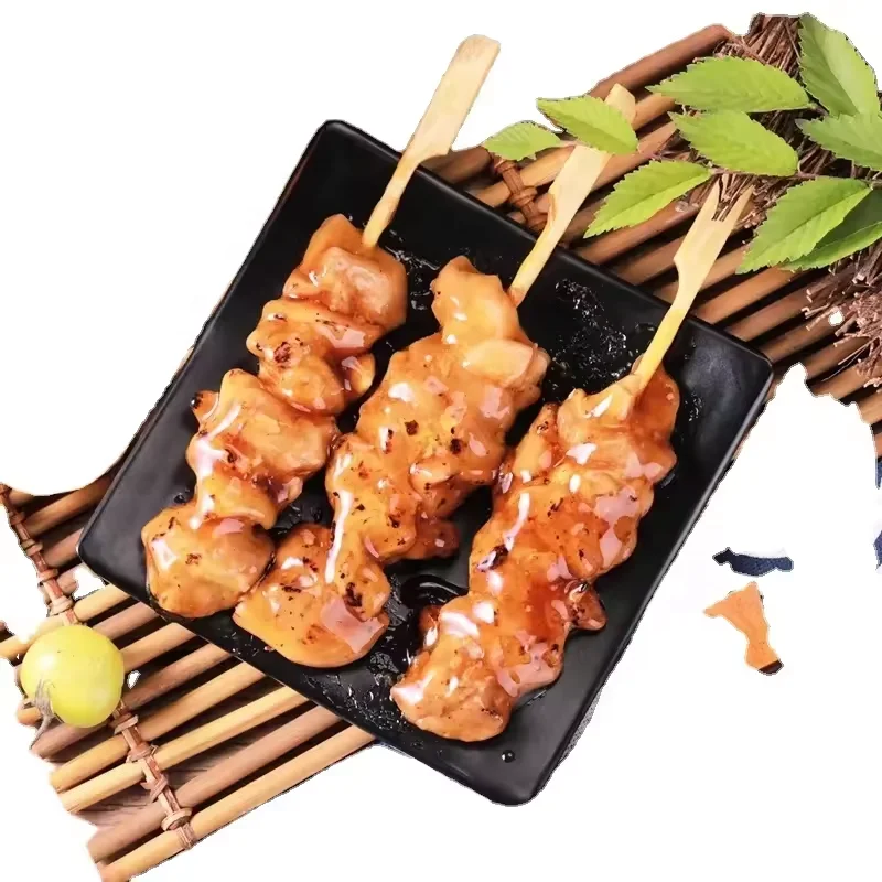 Frozen Japanese Cooked Charcoal Grilled Chicken Meat Skewers Yakitori