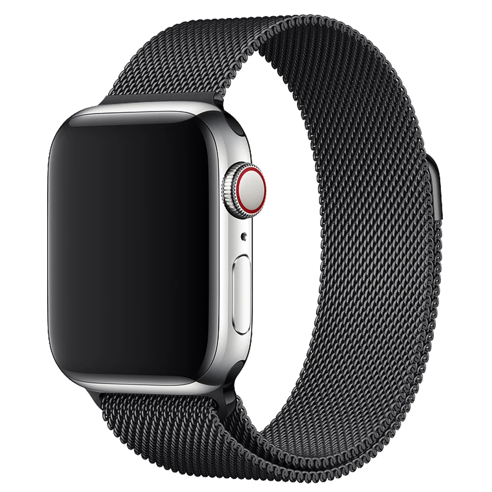  Ярких цветов ремень петля ремешок для Apple watch на возраст 2 3 4 5 6 серия Миланской магнитного полосы 38 мм 40 44 из нержавеющей стали ремешки