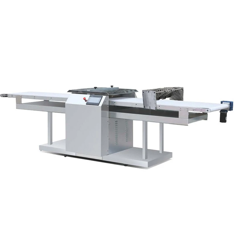 Commercial Continuous Croissant Dough Forming Cutter Plc Danish Puff Pastry Donut