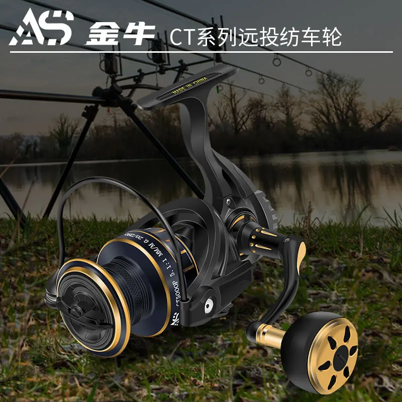 All Metal 5+1BB Shark Tuna Fishing Reels Deep Sea Ocean Boat Saltwater Big Game Trolling Reel CT3000/5000/7000P