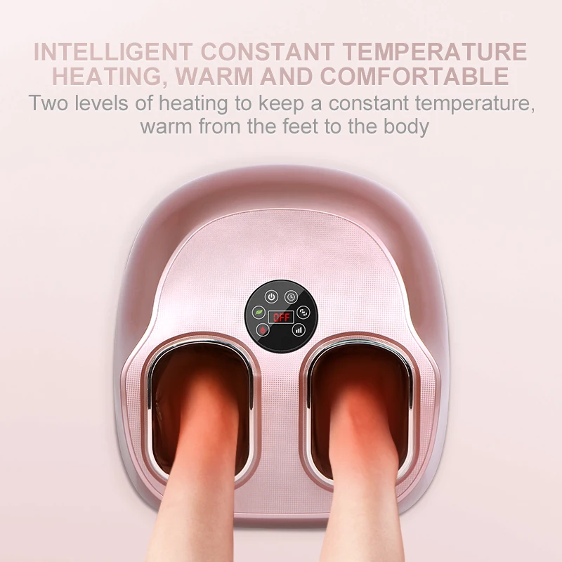 Three Modes Four Level Masajeador De Pies Intensities Electric Heated Roller Blood Circulation Professional Foot Spa Massage
