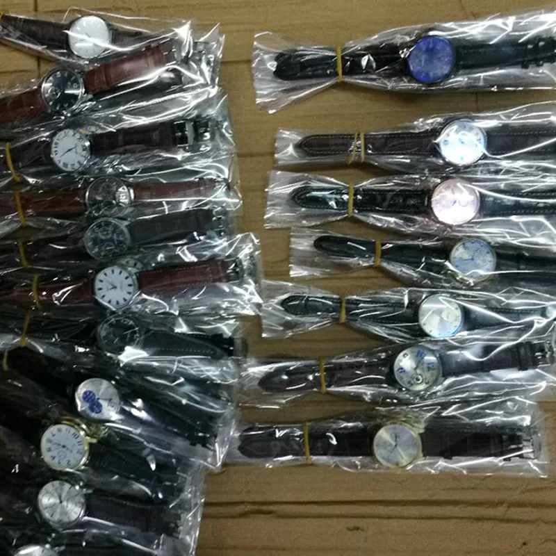 Часы PUSHI reloj высокого качества дешевые часы оптом женские наручные с кожаным ремешком мужские разные цвета