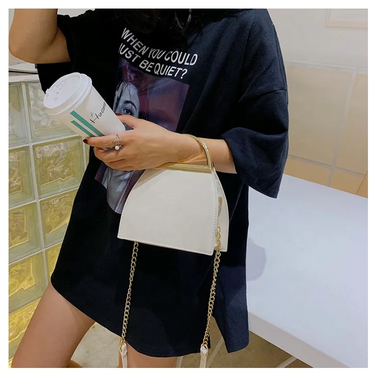 2021 Korean new women chain bag pu leather shoulder bags fashional handbags
