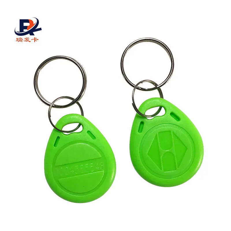 High security EV1 2K/4K/8K abs RFID Overmolded Key Fob with laser