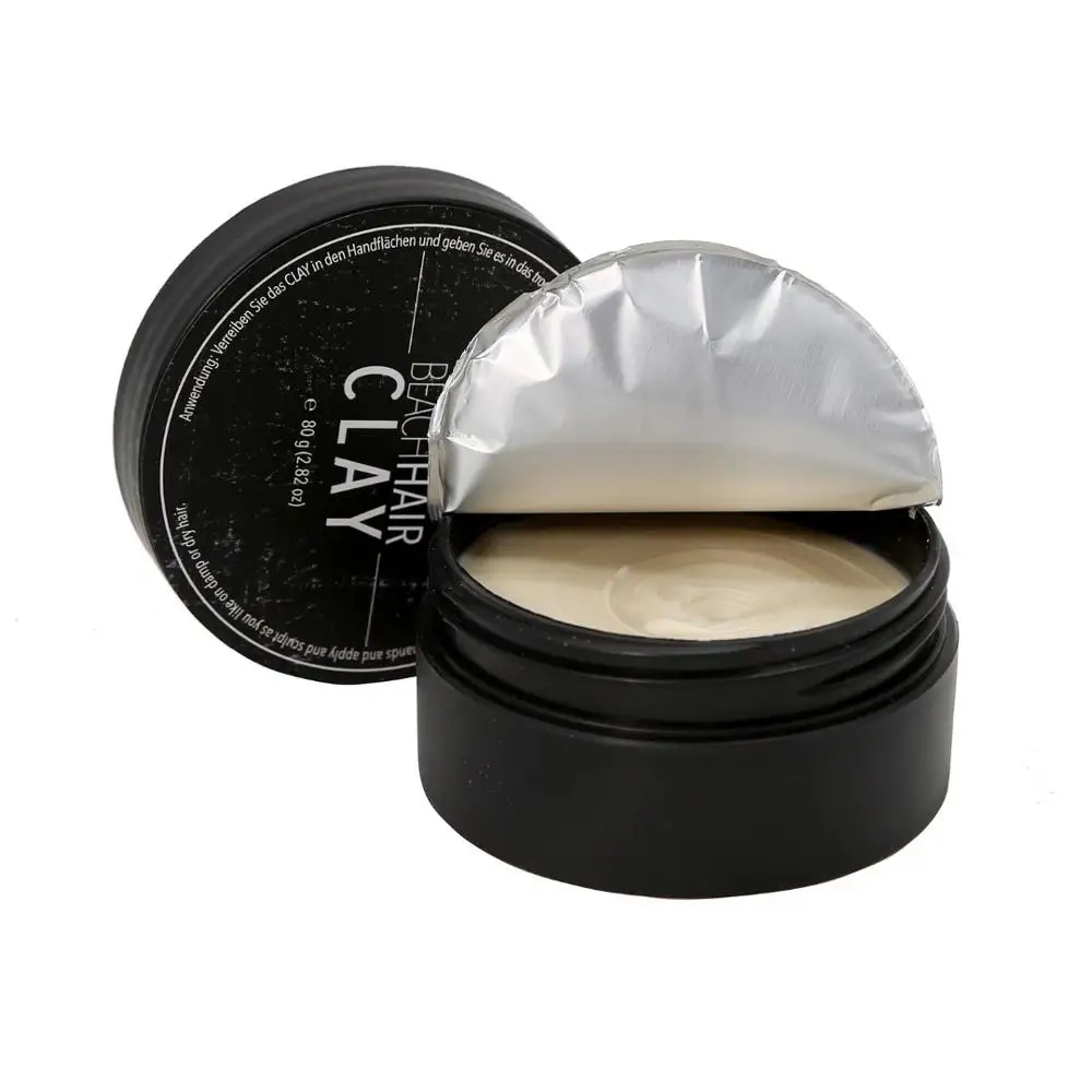 Пользовательская этикетка Мужская мода матовая текстура продукт для укладки волос восковая глина