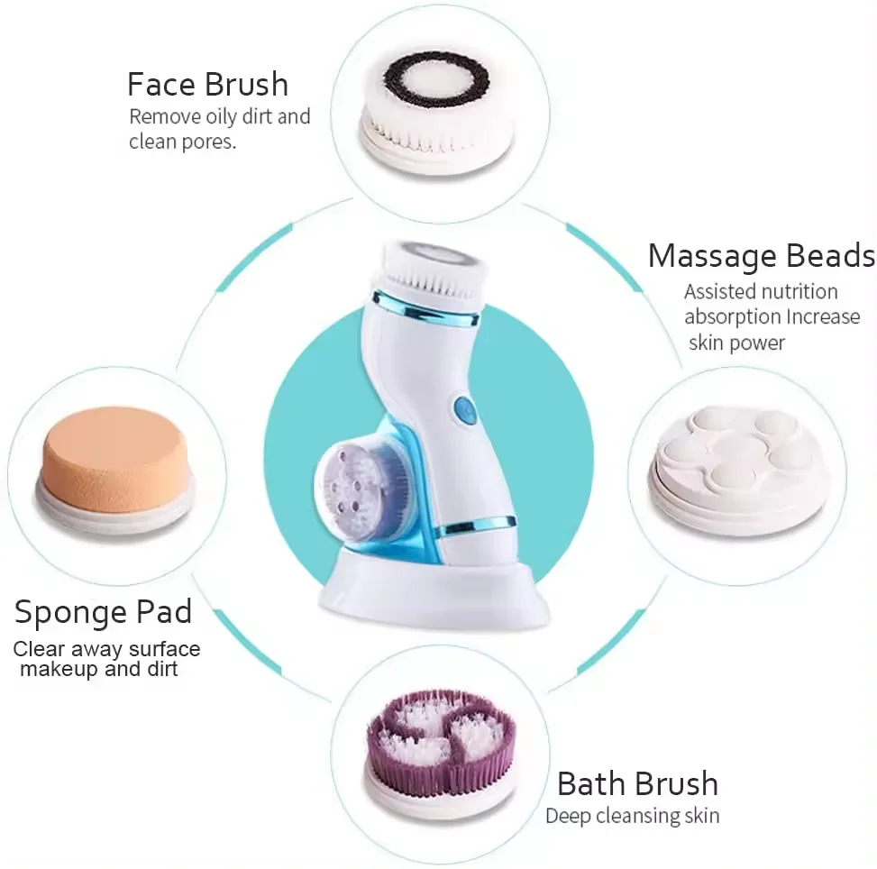 4 in 1 Portable Electric Foot Grinder Set USB Foot Callus Remover for Dry Cracked Dead Skin Rejuvenation Machine for Hands