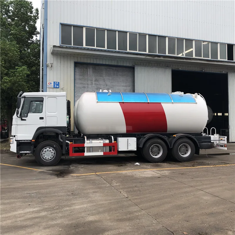 6x4 HOWO 25000 liters RHD LHD lpg tanker truck