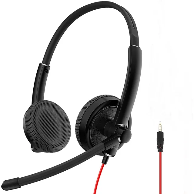 
 Высококачественная звуковая карта NUBWO HW01 с мобильным направленным микрофоном и гарнитурой офисного трафика с DC 3,5  