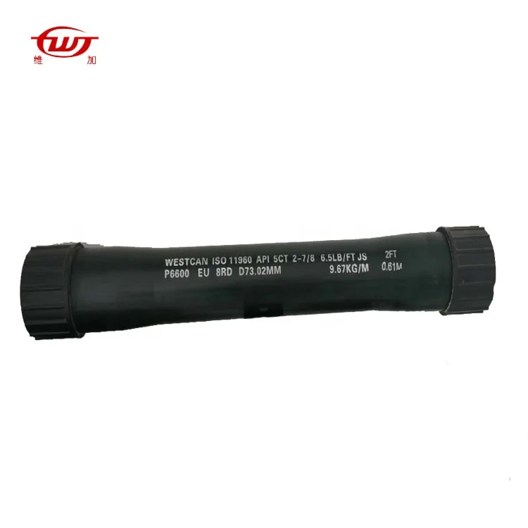 
API 5CT J55 2-3/8 трубки eue 8rd PUP соединение 