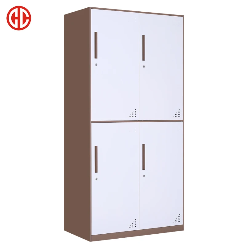 Steel Material Cheap Price Storage 4 Door Closet Locker Bins Locker knock down metal steel high quality locker
