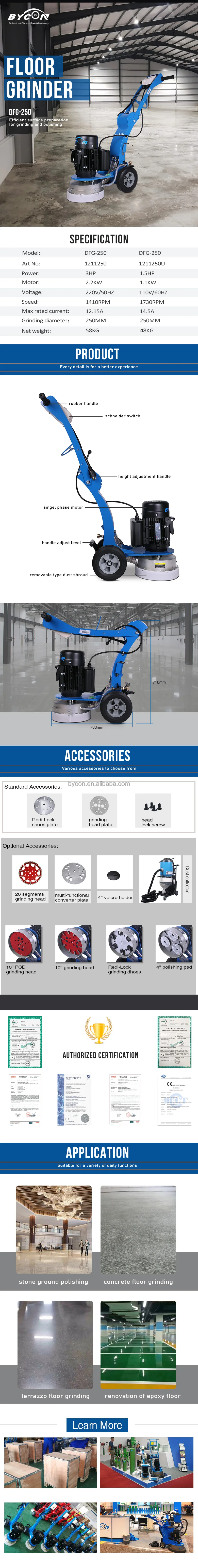 DFG-250 floor grinder